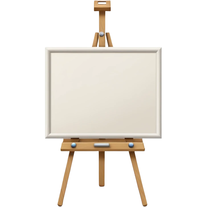 Blank canvas on easel emoji