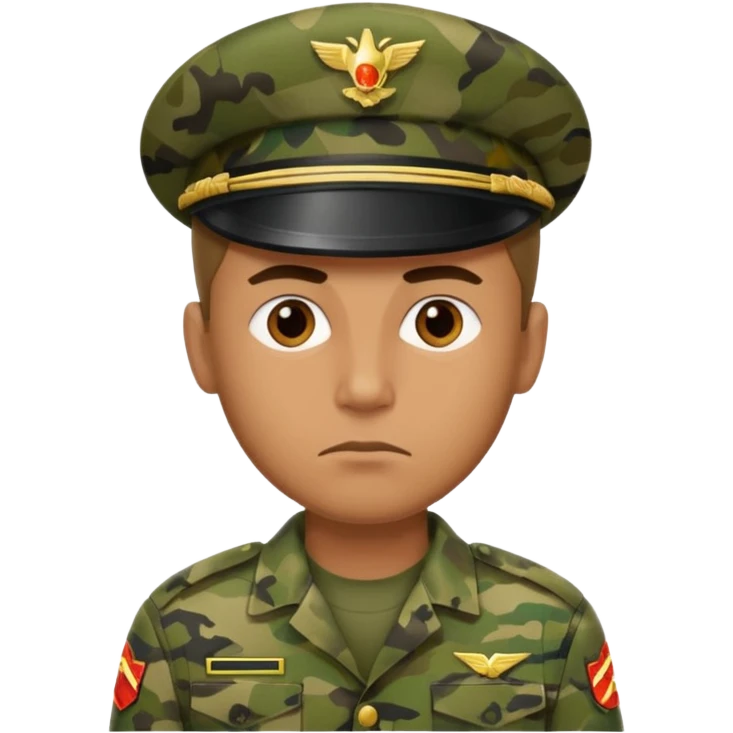 I want an emoji for a male filipino special action force officer camouflage uniform emoji