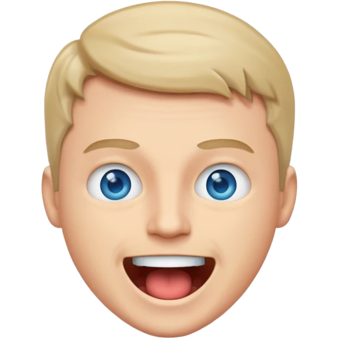 white man with mouth open emoji