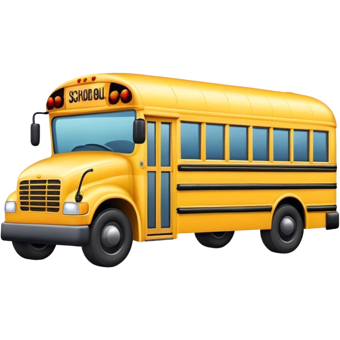 Yellow school bus  emoji