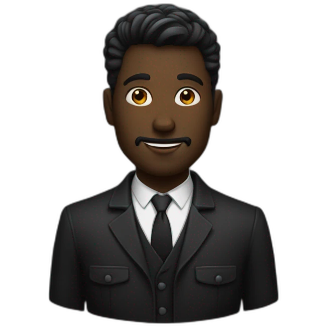 Noir homme gay emoji