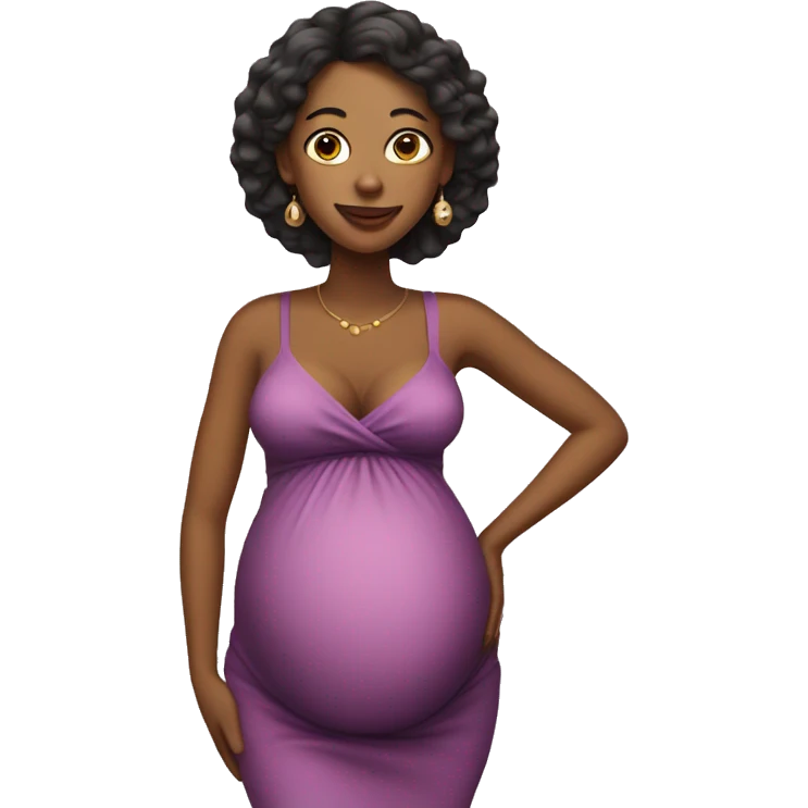 coquette woman pregnant emoji