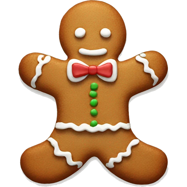 Gingerbread cookie emoji