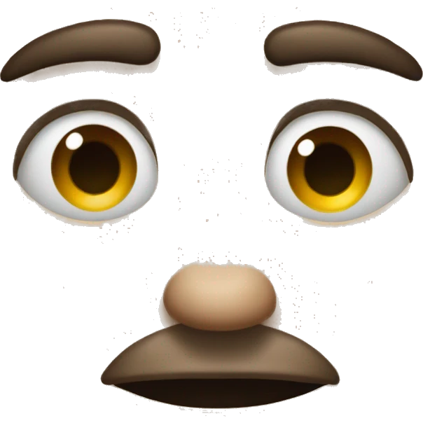 a emoji with one eyebrow up looking to the side giving a dirty look  emoji
