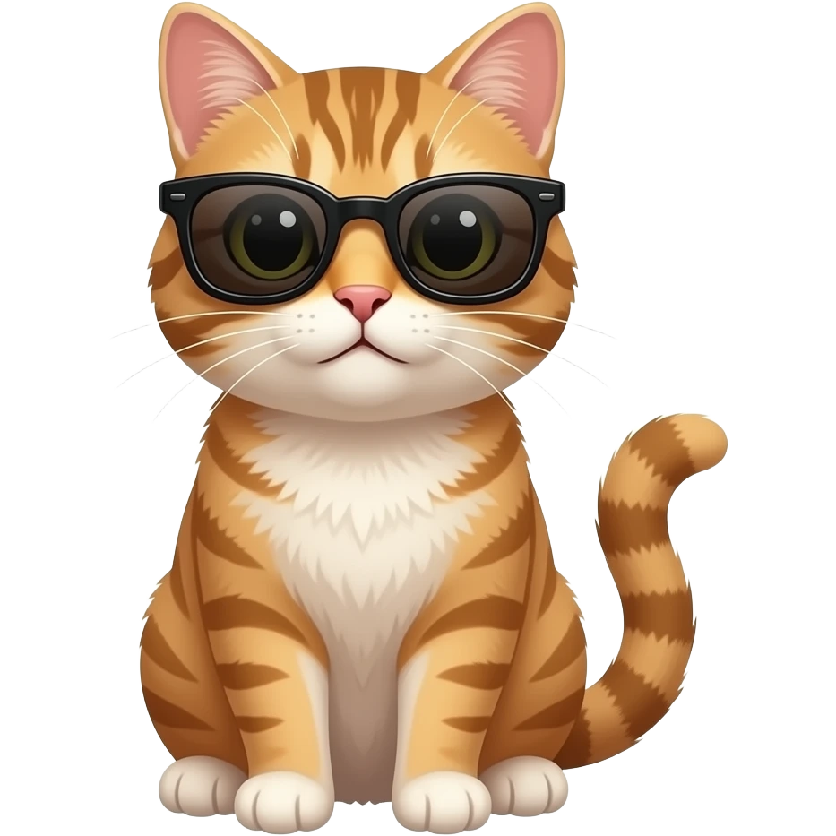 Cat wearing sunglasses emoji