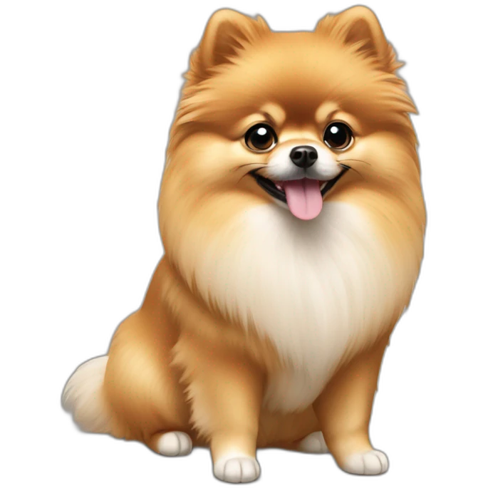 mini pomeranian tan emoji