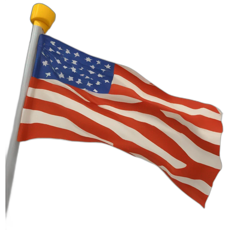Drapeau rouge avec un motif de tigre emoji