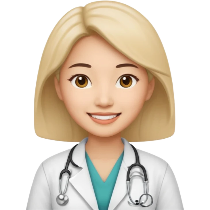 asian doctor female no stethoscope emoji