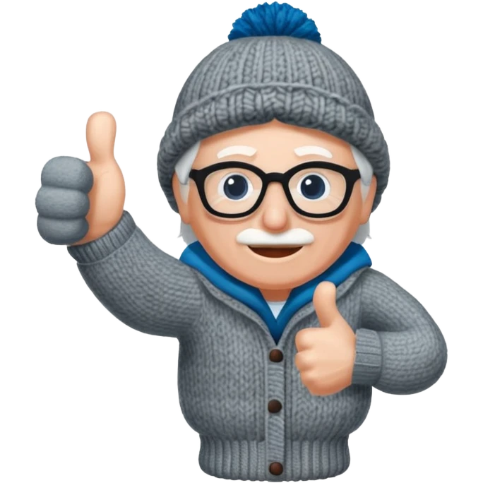 thumbs up in bernie sanders mitten emoji