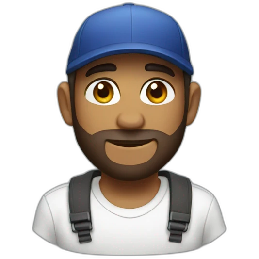 Leon in cap emoji