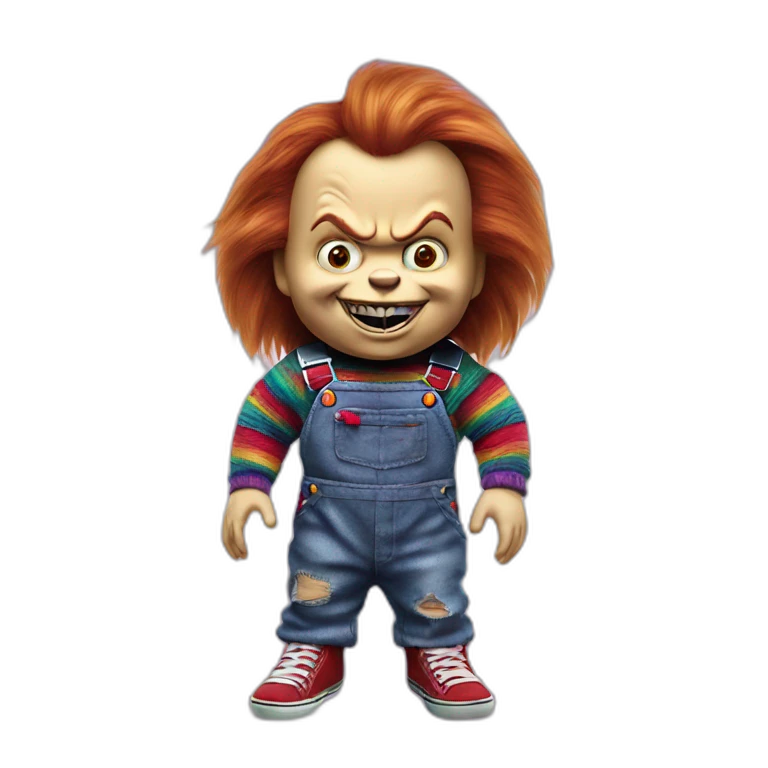Chucky as cheese emoji