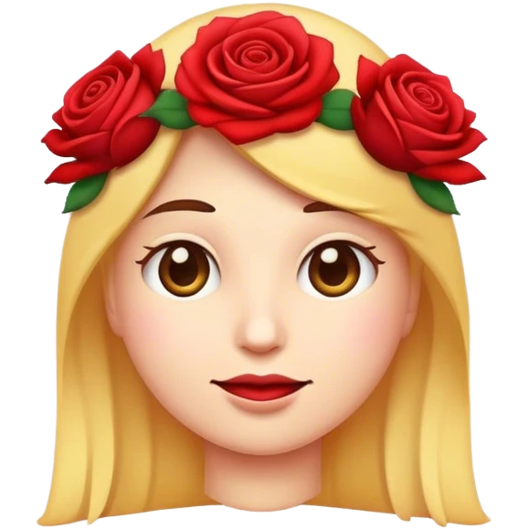 An emoji with a rose in head emoji