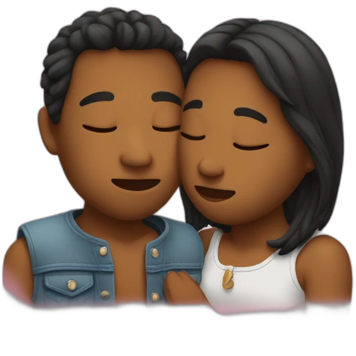 Keinemusik kissing each other emoji