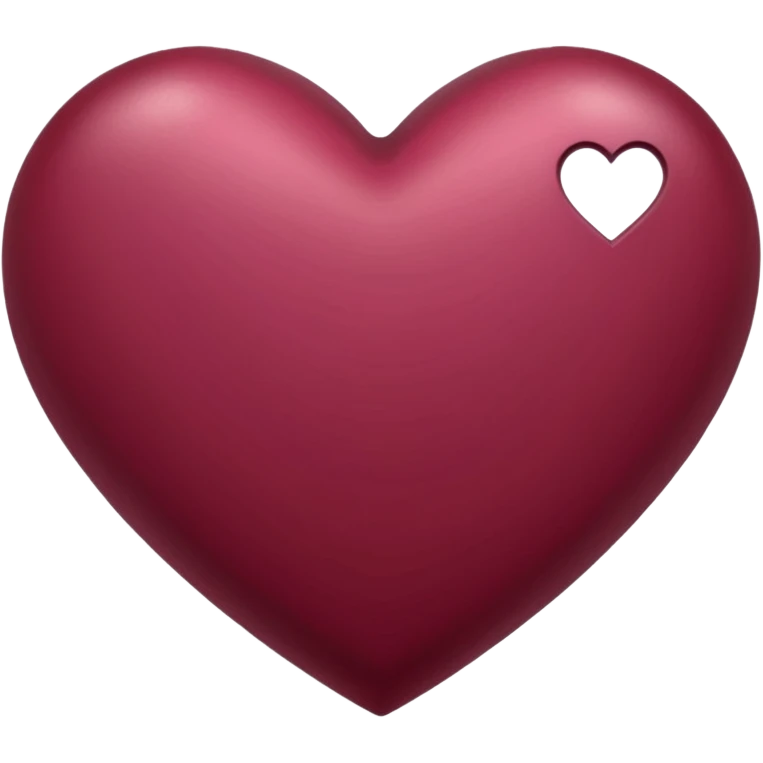 Corazón de color vinotinto emoji