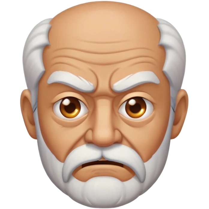 old angry man with facial hair emoji