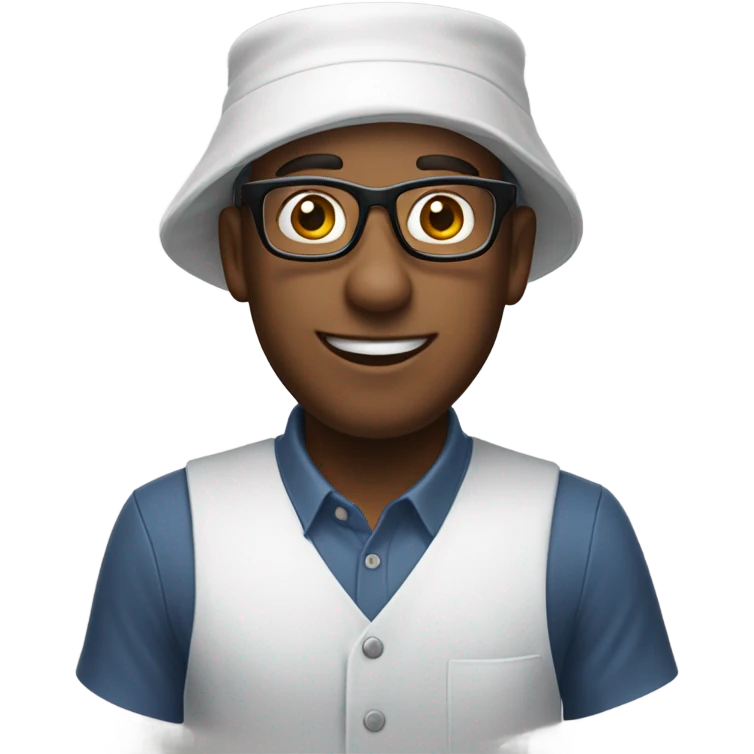 Costco sample guy who looks like a nerd with a bonnet emoji