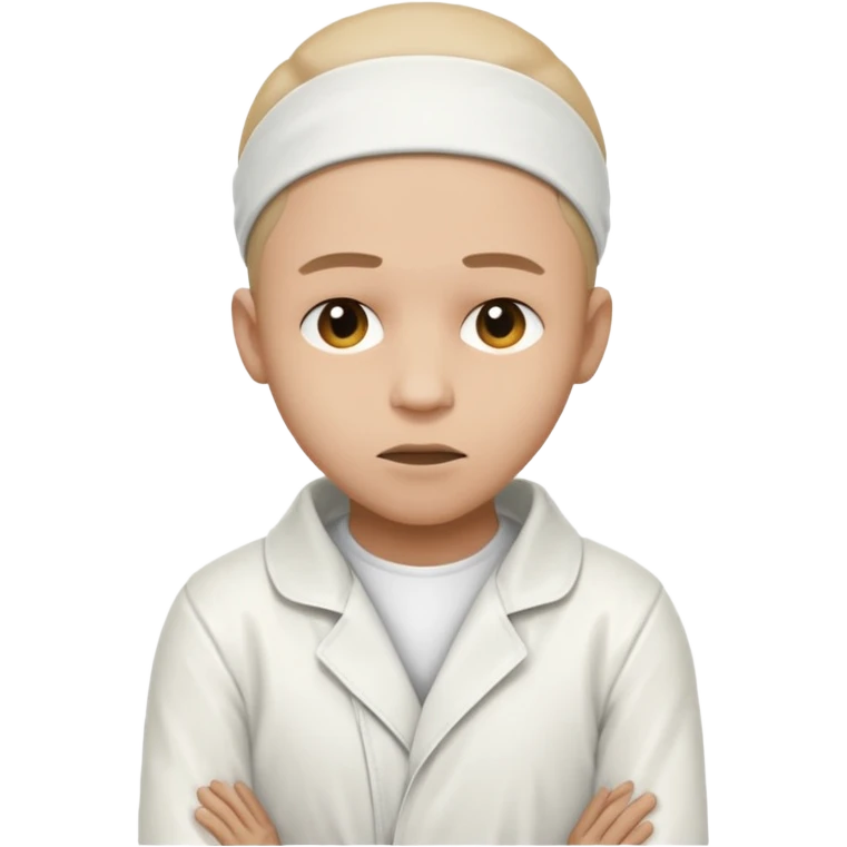 a patient in a psychiatric hospital, in a straitjacket emoji