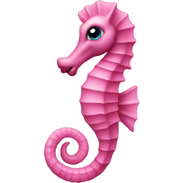 Pink seahorse emoji