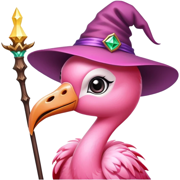 Flamingo witch  emoji