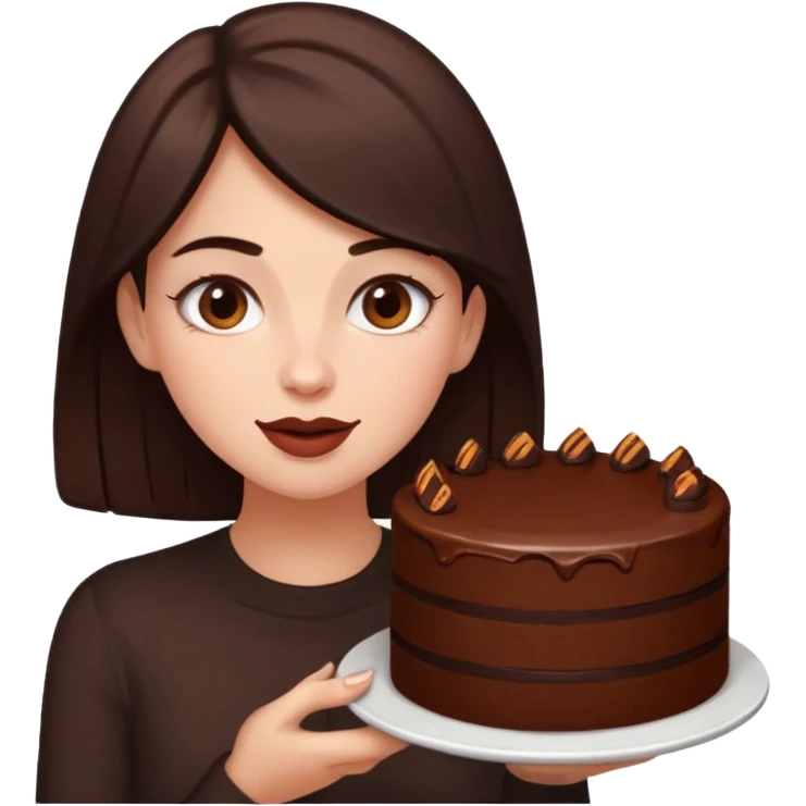 Nicole comiendo caca emoji