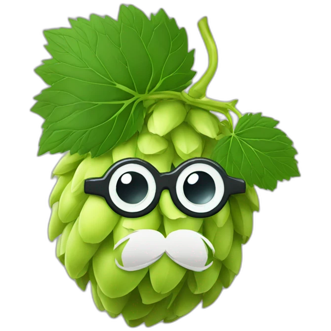 Hops with monocle  emoji