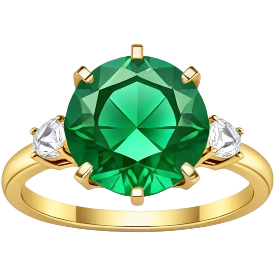 Green engagement ring emoji