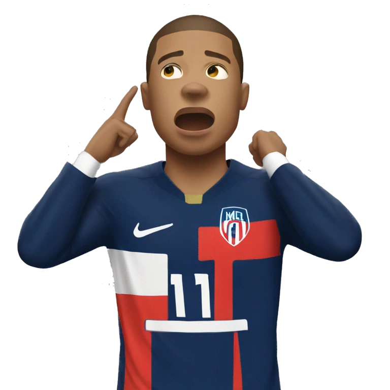 mbappe qui pleure emoji