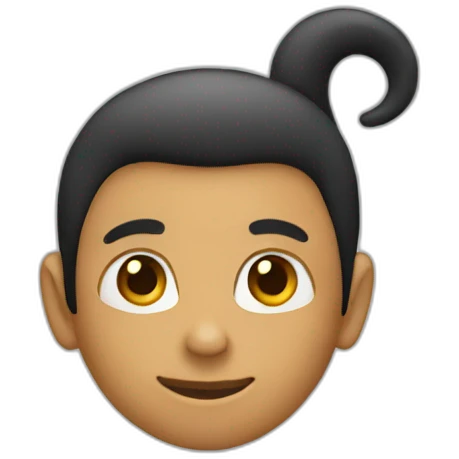 Human with Monkey tail emoji