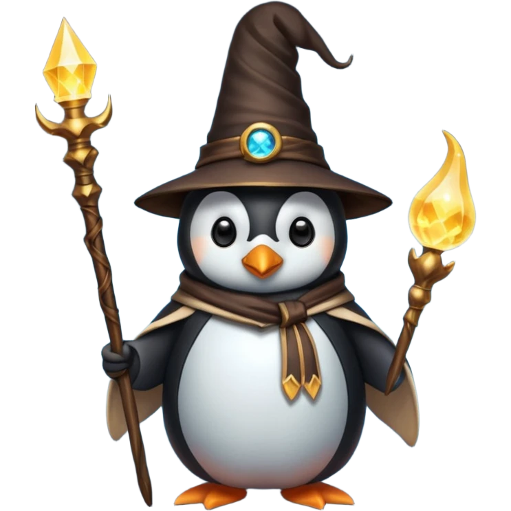 Penguin Wizard emoji