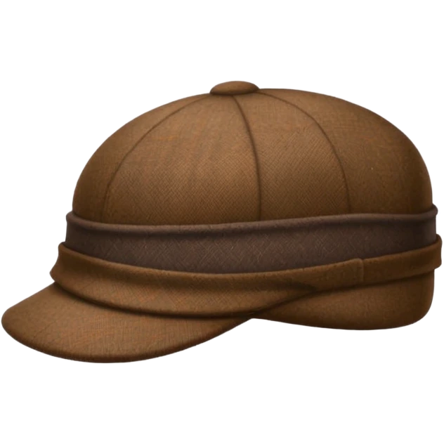 deerstalker hat two ided emoji