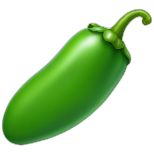green chilly without leaves emoji