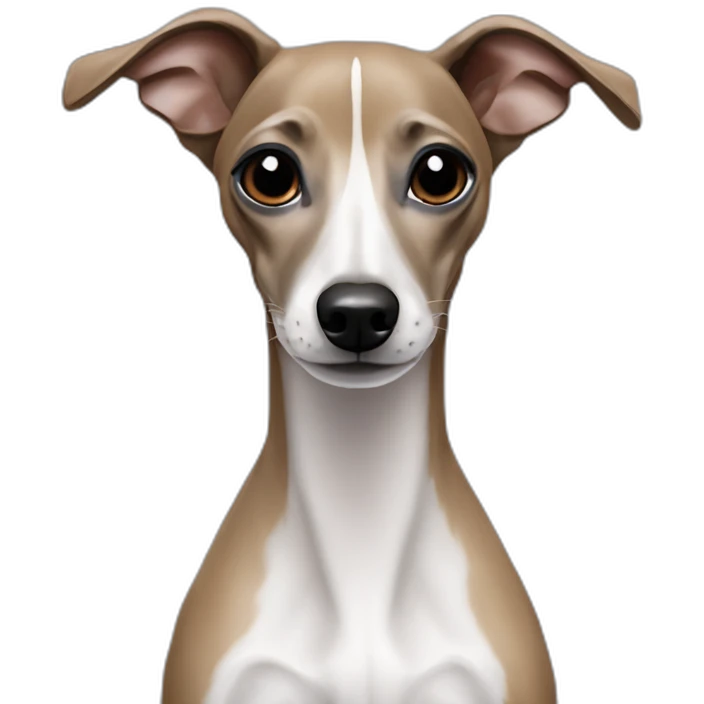 black faced italian greyhound emoji