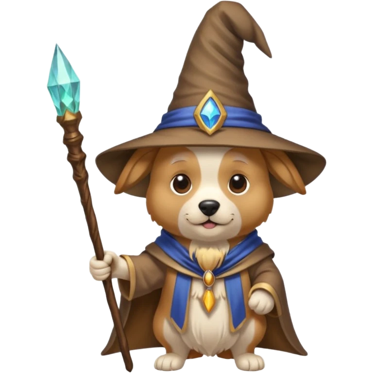 Dog wizard emoji
