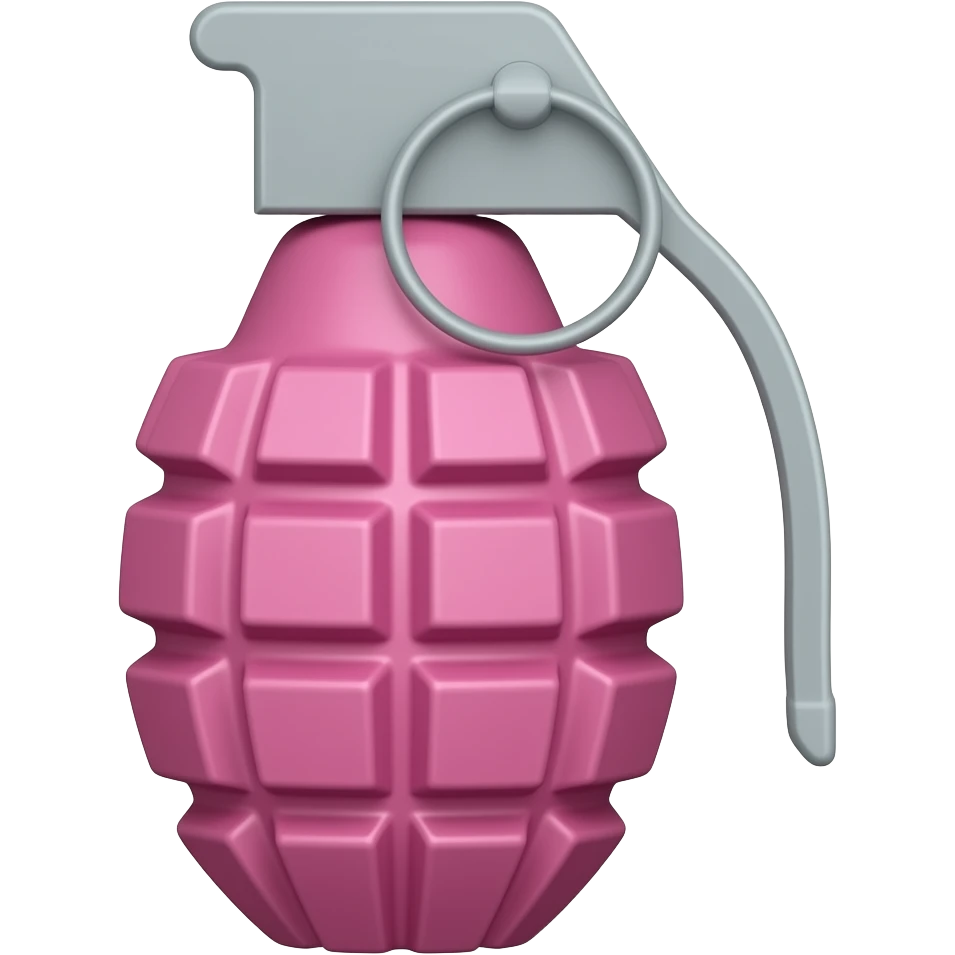 pink granade emoji