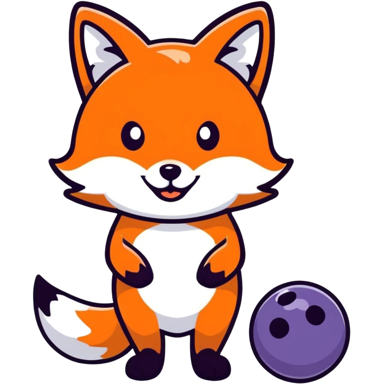 Fox bowling  emoji