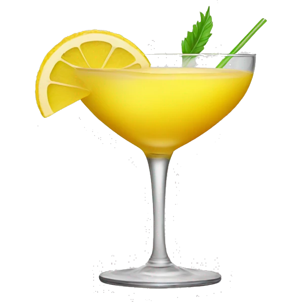yellow cocktail  emoji