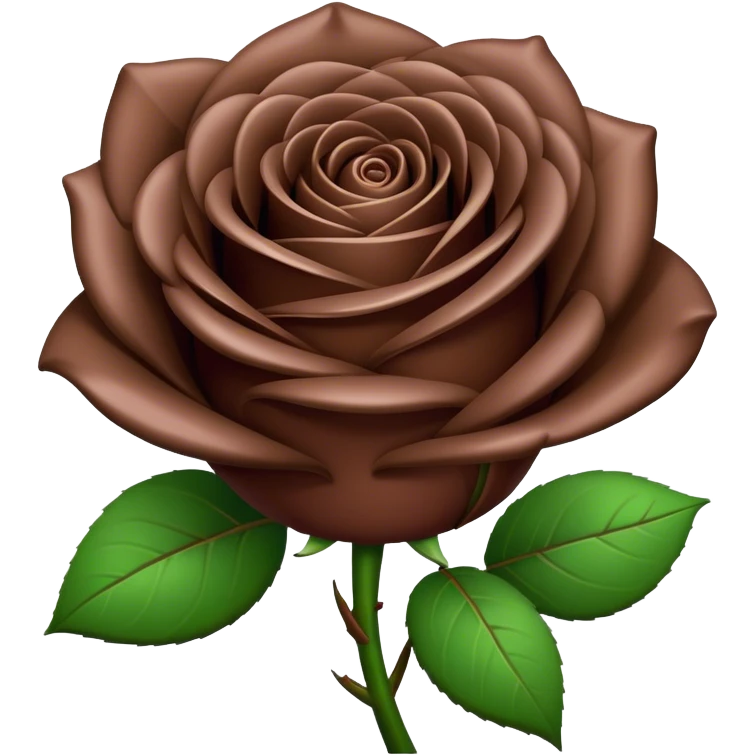 Chocolate rose  emoji