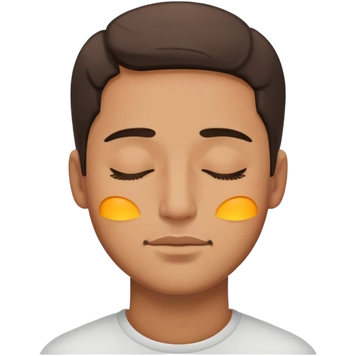 Man with closed eyes emoji