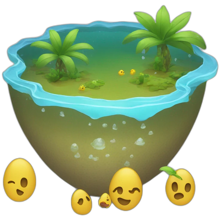 être sous l'eau emoji