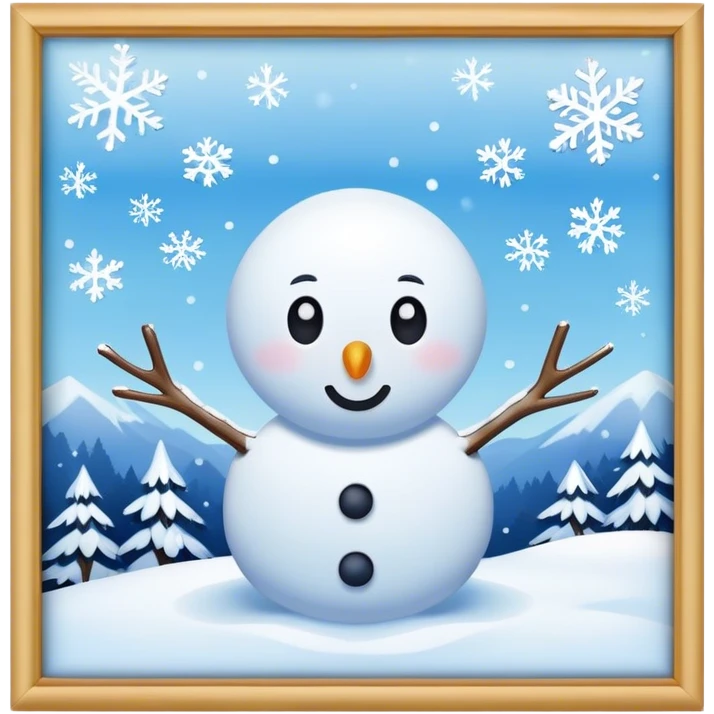 Snow emoji