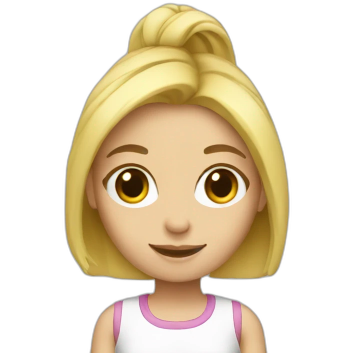 girl-blonde-coking emoji