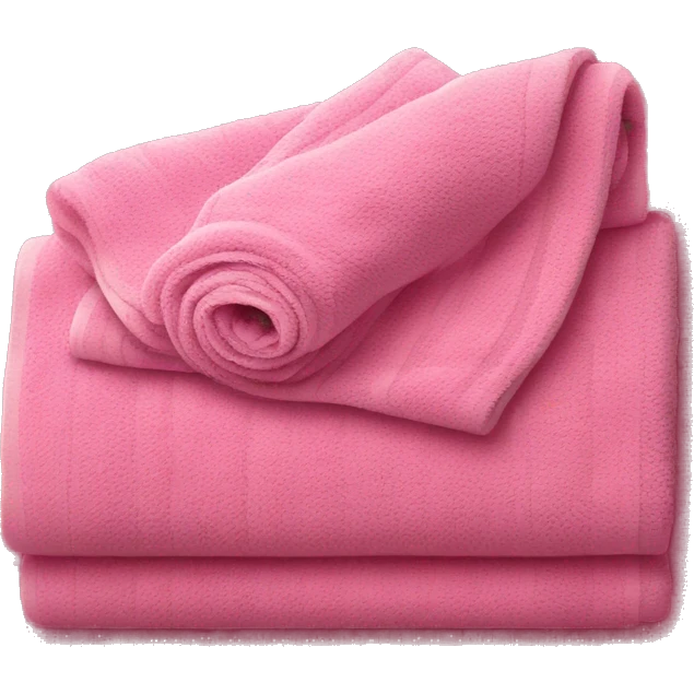 pink towel emoji