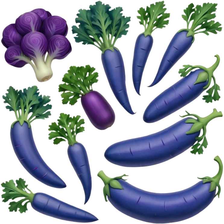 blue vegatables emoji