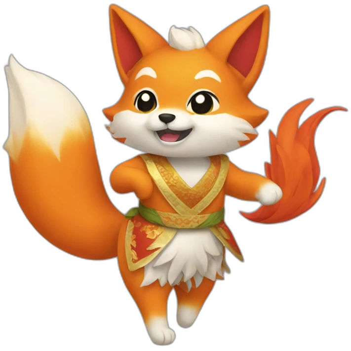 dance Kitsune  emoji