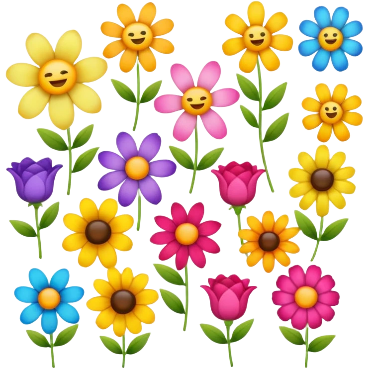 emoji for flowers one item without face emoji