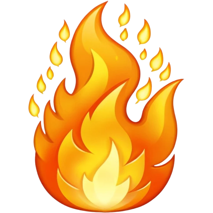 glitter fire emoji