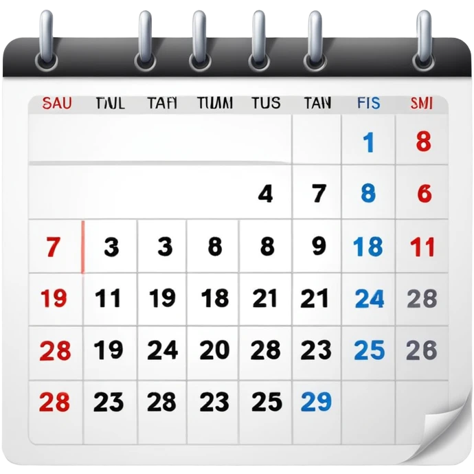 calendar emoji