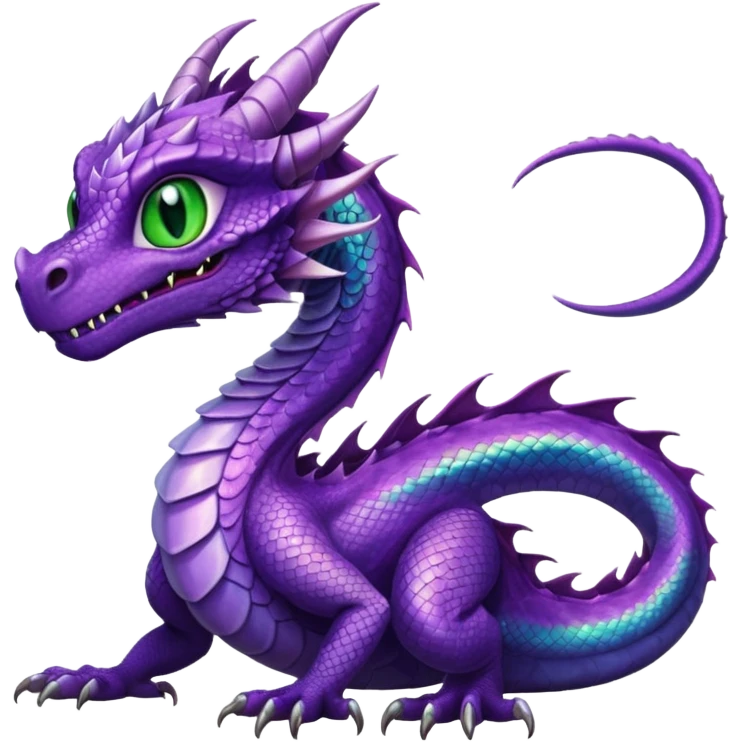 Female Purple Dragon emoji