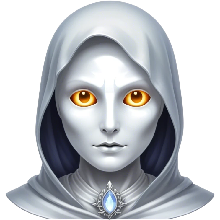 Cinematic and Ultra realistic 32k HD hauntingly beautiful specter with Balanced features, highly detailed, glowing with silver light, high shine, remembrance, a painting of white silver, fanciful, enchanting. The image is so lifelike it could leap off the canvas at any moment emoji
