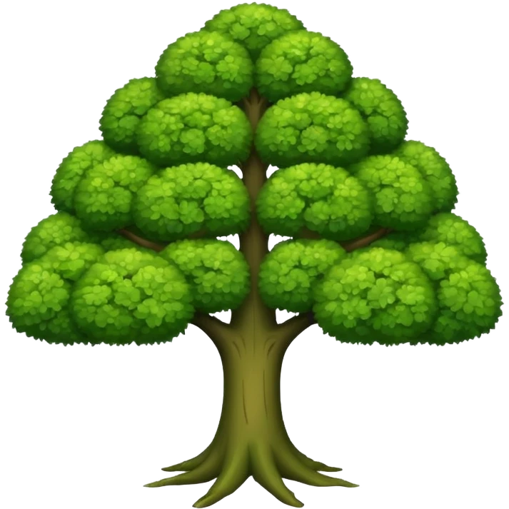 shaped tree emoji